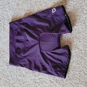 NWOT, Baleaf purple bike shorts, women's small